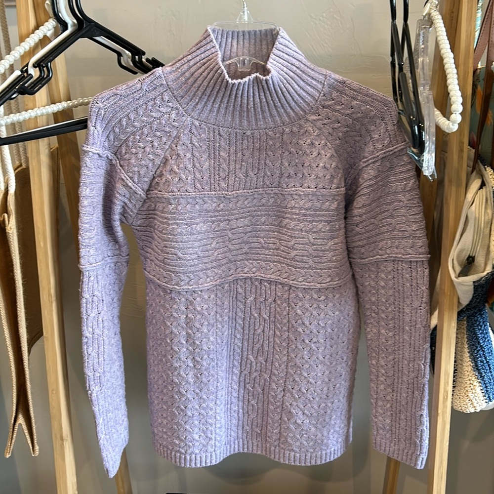 Fate Cable Knit turtleneck sweater